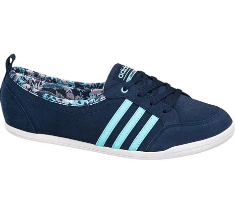 adidas neolina w damen ballerinas schuhe blau textil|Textil.